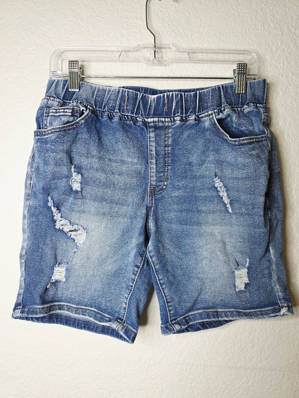 Distressed Blue Denim Men’s Shorts